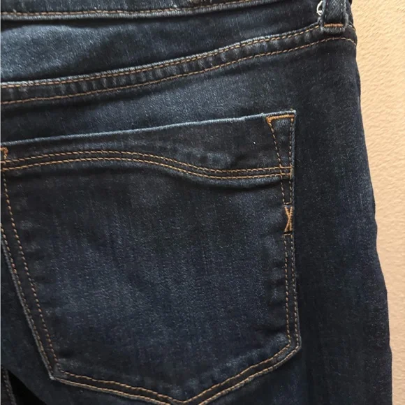 Express Barely Boot Mid Rise Dark Wash Indigo Denim Jeans 12R RN55285 - Picture 5 of 6